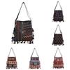 Ethnic Pattern Handheld Tote For Women With Special Fabric And Mobile Pocket For Street Fashion