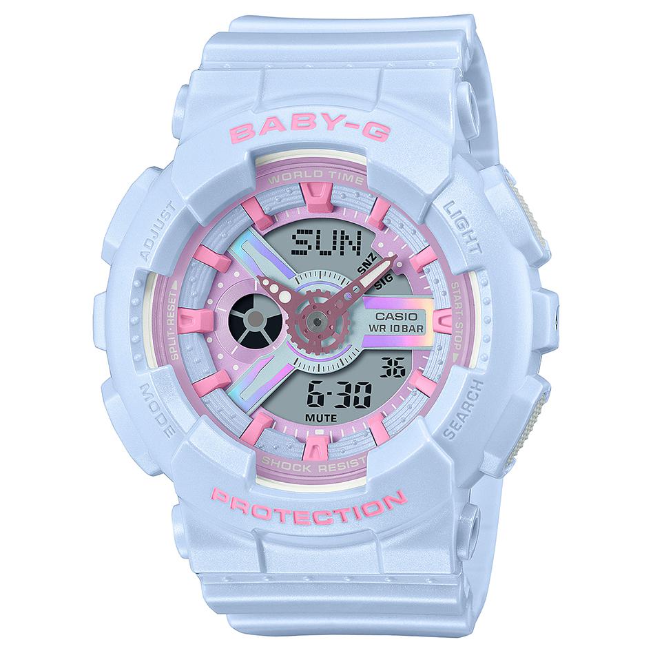 CASIO BABY G Collection Quartz Movement Resin Strap Watch Women s Watch Blue Dial BA-110FH-2APR BA-110FH-2APR