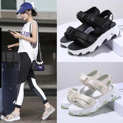 Damen-Walking-Sport-Sport-Sandalen mit offenem Zehenbereich, lässige Outdoor-Wander-Sommerschuhe, klobige Plateau-Sandalen mit verstellbaren Trägern, Strand- und Wassersandalen