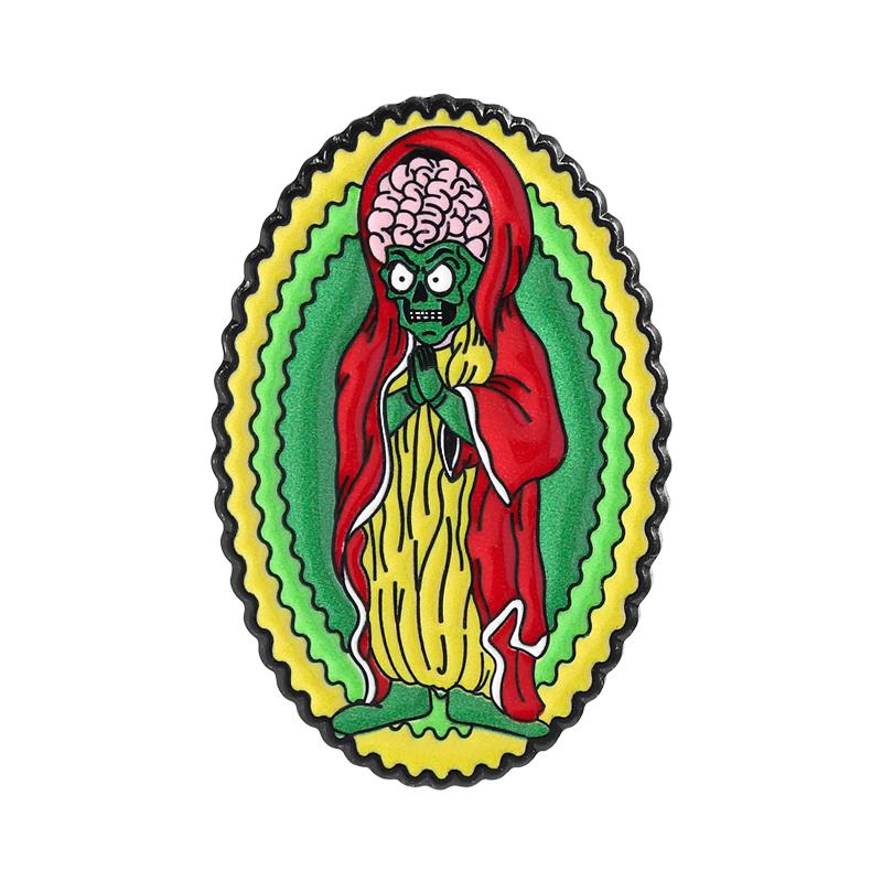 

Punk Skeleton UV Pins Custom Animated Characters Brooches Lapel Badges Clothes Gothic Jewelry Gift for Friends
