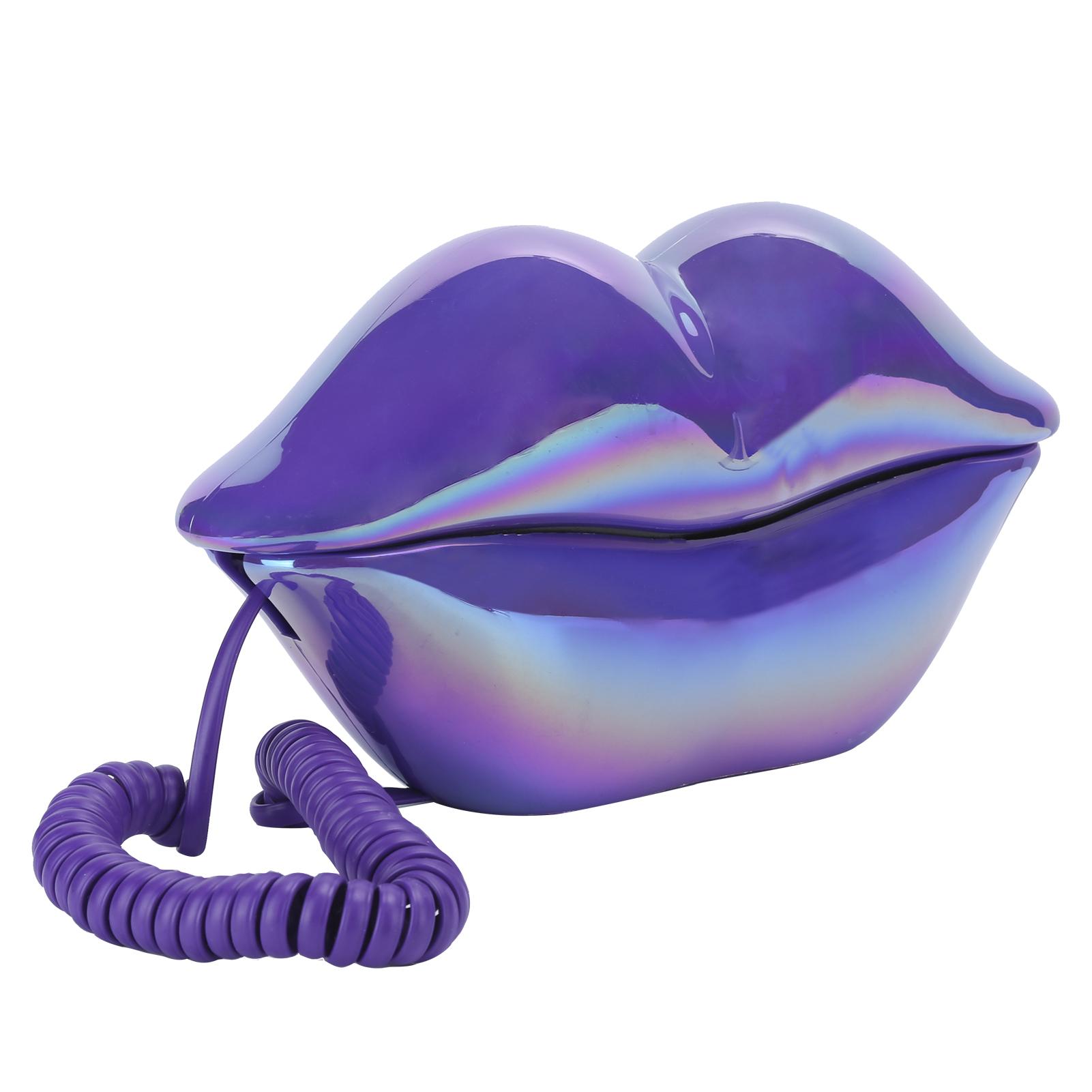 

Гальванопокрытие Модный Забавный Телефон с Губами WX‑3016 Хранение Номера Проводка USUK