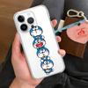 Anime Cute D-Doraemon-S Phone Case For Iphone 17 16 15 11 13 14 Pro Max 7 8 Plus X Xr Xs Max Se2020 12mini Transparent Cover