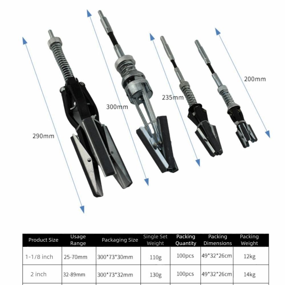 1-1/8 2 Inch Three-jaw Cylinder Sander Flexible Shaft Three-jaw Design Inner Diameter Grinder Steel Construction Honing Tool