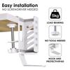 Laptop Holder Desk Side Storage Office Desk Organisers Side Storage Under Desk PC Holder Hanging Desk Organisers