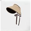 Face-showing Small Hat Empty Top Top Veil Vinyl Sun Hat Adult Sports Sun Hat Foldable Beach