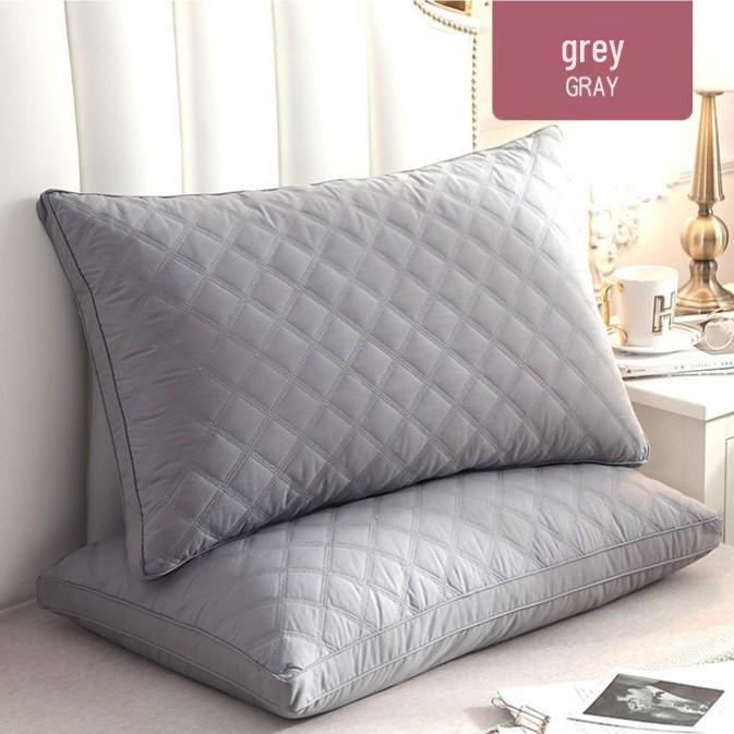 Hotel Quality High and Low Pillows - Durable, Neck Supportive Pillow Inserts for Home, Dormitory, or B&B Use