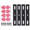 4PCS Frameless License Plate Holders Waterproofing Snap On License Plate Bracket for European Country License Plates