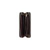 New COACH Zip Around Smooth Calfskin With Leather Card Holder, Wallet Women's Black CF464-IMBLK