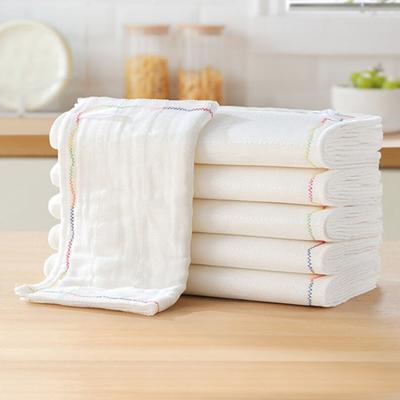 Rainbow Oily Wipe Multi-layer Cotton Yarn Thickened Cotton Absorbent Dishwashing Cloth Oil-free and Hair-free Kitchen Dishwashing Towel