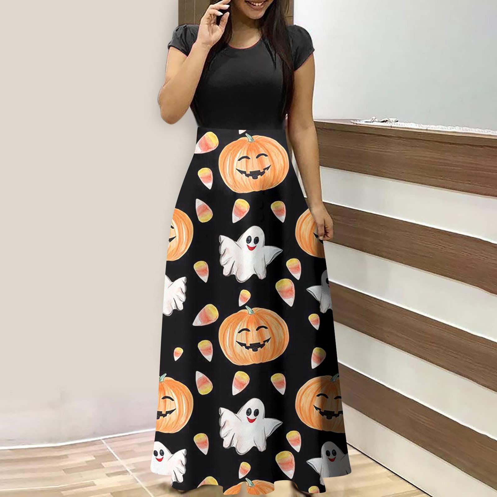 

Модное женское повседневное платье с круглым вырезом и короткими рукавами с принтом XXXXXL белый