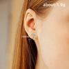 Korean Fashion Small Fresh Giraffe Glue Stud Earrings Female, Creative Mini Cute Animal Earrings