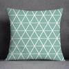45x45cm Fresh Green Simple Geometric Pillow Cover Living Room Sofa Office Seat Car Waist Cushion   Home Decoration