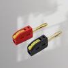 Fast Circuit Connection Banana Plug Gold Plated Contacts Stable Transmission Gold Plated Banana Plug Optimally Conductivity