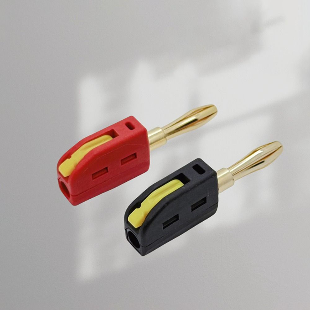 Fast Circuit Connection Banana Plug Gold Plated Contacts Stable Transmission Gold Plated Banana Plug Optimally Conductivity