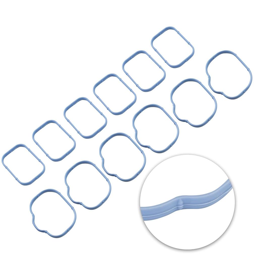 Intake Manifold Gaskets Lower & Upper Gasket Plenum Set Compatible With Dodge Chrysler Jeep Ram 3.6L 184562A 5184331AC #MS97204 MS97205 12Pcs