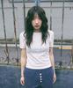 Guwolsibil Lace Patch Short-Sleeved Top White