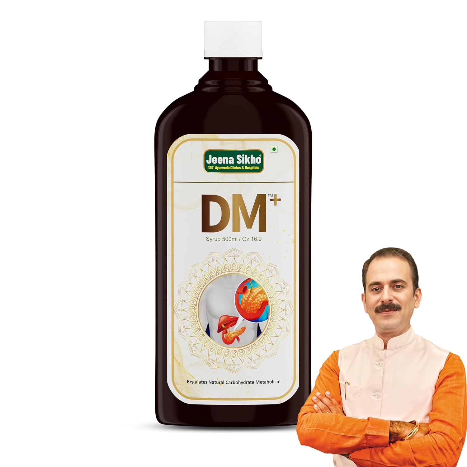 

Jeena Sikho DM+ Ayurvedic Wellness Syrup Herbal Metabolic Balance Tonic With Karela Jamun Kalmegh 500 ml Natural