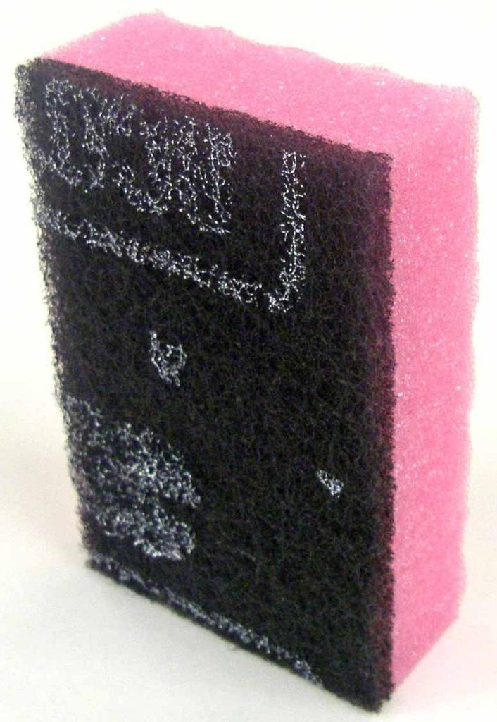 Kikron Kikron A Antibakterieller Küchenschwamm 2 Stück Enthält Scheuerpartikel Hergestellt in Japan Rosa/Gelb