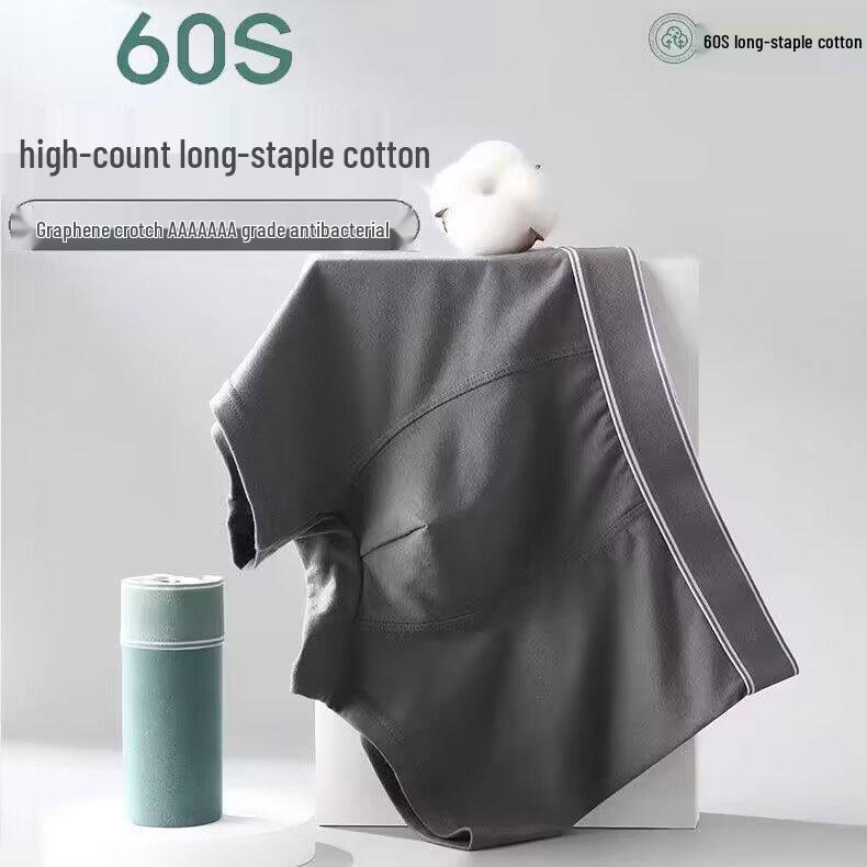 Men's Plus Size Breathable Graphene Antibacterial Cotton Underwear
