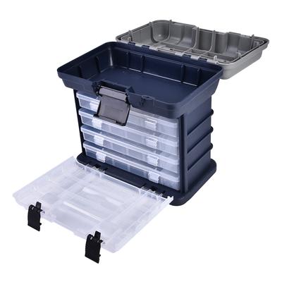 Multifonctionnel 4 couches appâts de poisson leurres matériel de pêche outils conteneur boîte