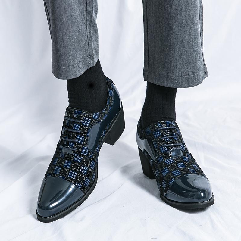Luxury Brand Banquet Pointed Dress Shoes Men's Height Increasing Shoes Hot Selling Red Men's Groom Wedding Shoes Free Delivery