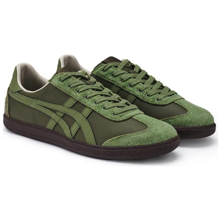 Onitsuka Tiger Tokuten Comfortable Versatile Non-Slip Wear-Resistant Low-Top Casual Shoes Men sneaker Green 1183C339-301