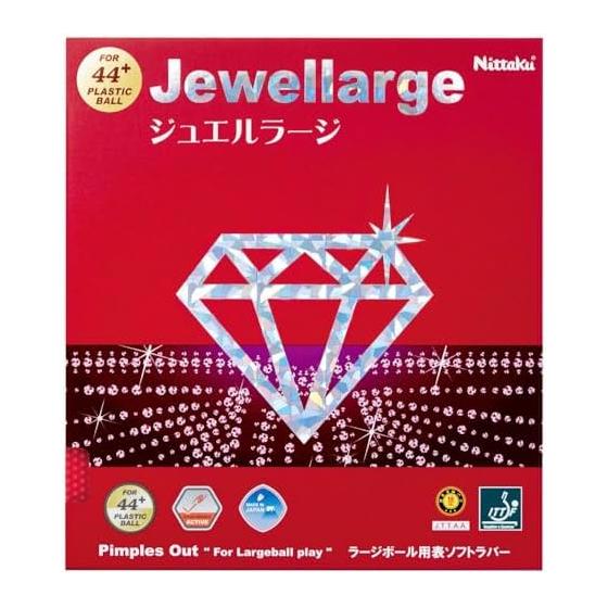 Nittaku Table Tennis Rubber Jewel Large Large Ball Speed NR-8564 Red Extra Thick