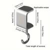 1-5pc Adjustable Backpack Hook 360° Rotatable Table Hooks  Desktop Detachable Mobile Bag Hanger Desks School Home Storage