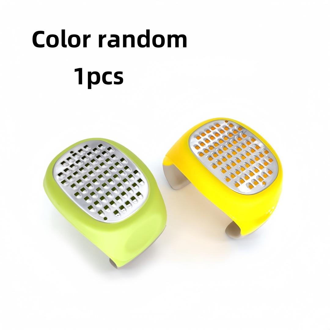 

Circular Sharp Garlic Press Durable Easy Clean Stainless Steel Planer Tool for Ginger Garlic Cheese Vegetables Kitchen Gadgets