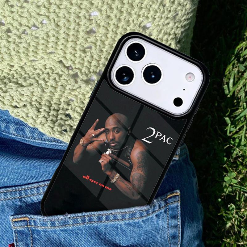 Rap Rapper 2pac Tupac Shakur Phone Case For iPhone 17 AIR 16 Pro Max 15 14 Pro 11 12 13 Shockproof Silicone Cover