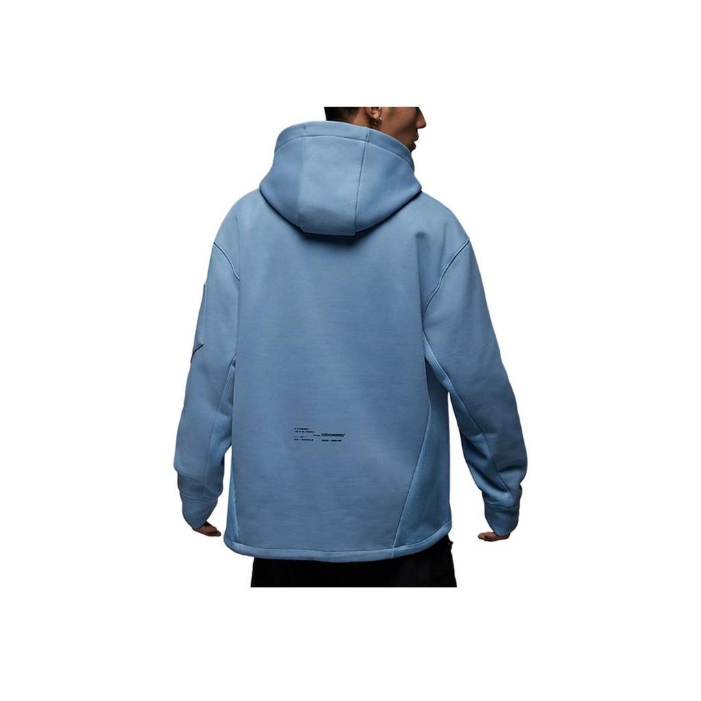 Jordan Engineered Fleece Hoodie With Letter Print Men Tops Blue DV7682-427