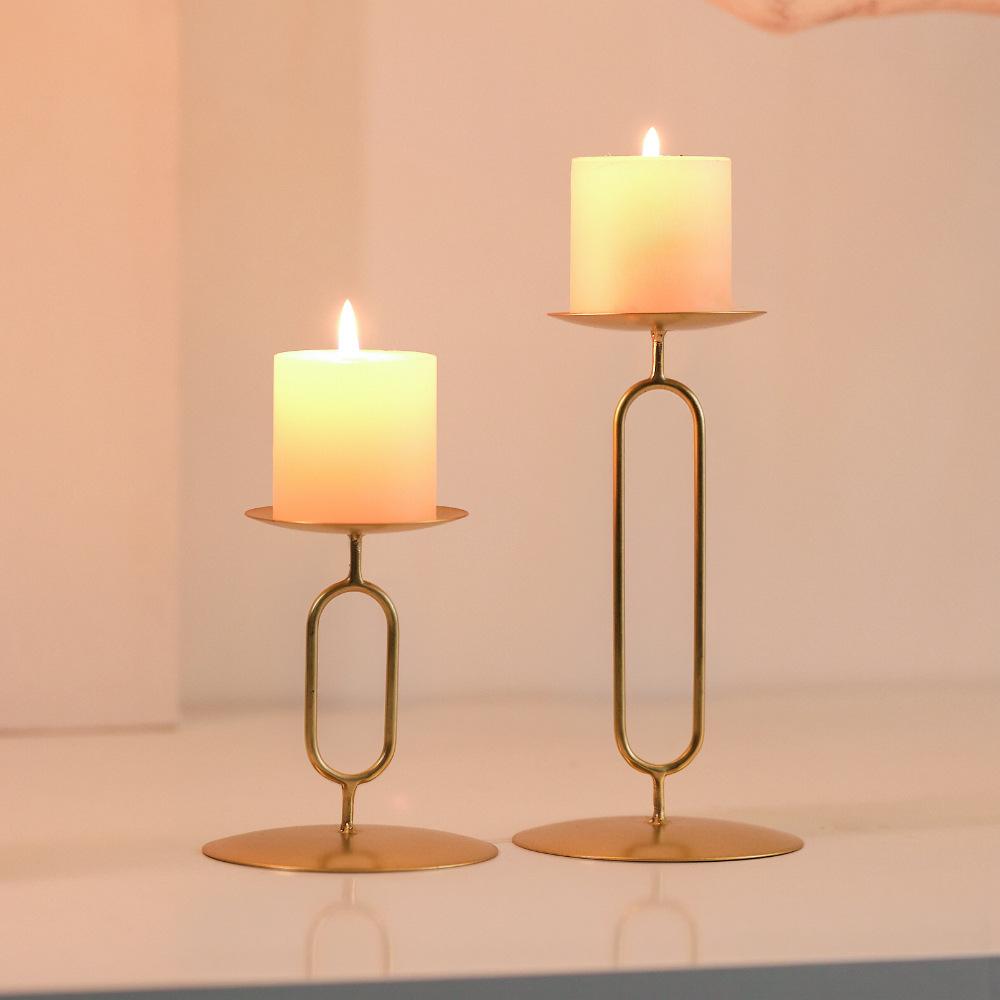 Candlestick OrnamentRomantic Dining Table Decoration Atmosphere SettingRestaurant Table Decoration Candlestick