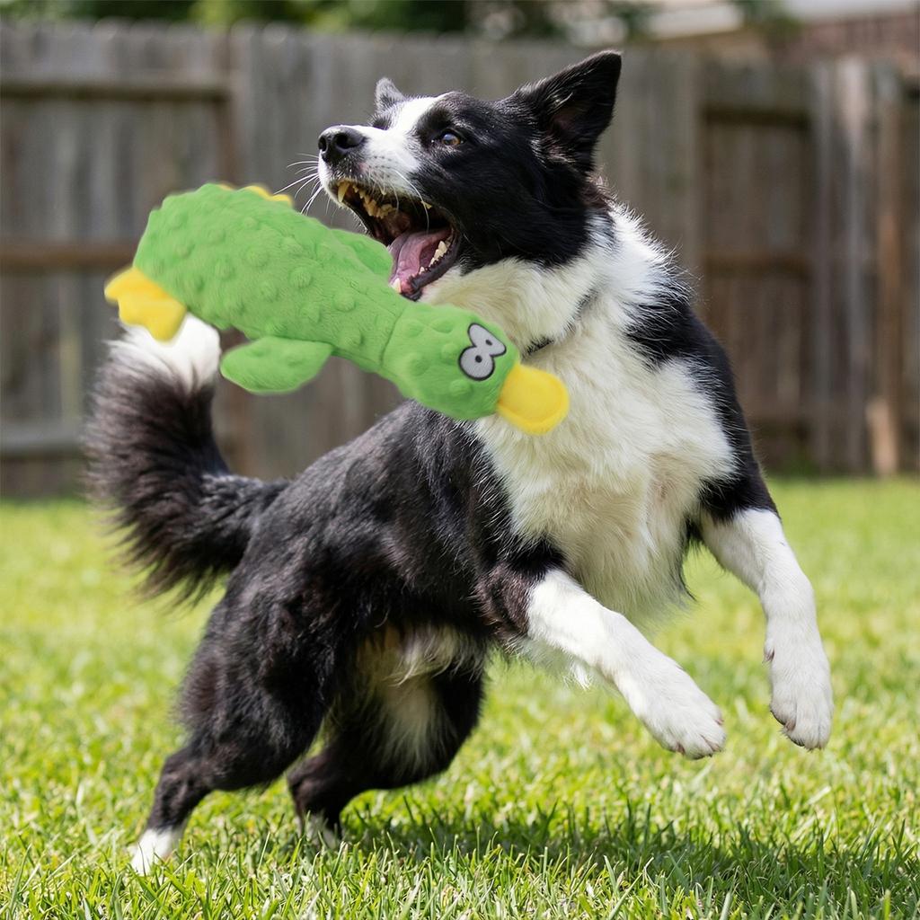 1/2Pcs Pet Plush Toy Dog Calming Duck Companion Sleeping Duck Toys Chew Toy Durable Squeaky for Puppy Pet Teeth Cleaning Chew