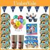 Toy Story Buzz Woody Bo Peep Geburtstagsfeierzubehör mit bunten Tellern, Bechern und Bannern für die ultimative Feier