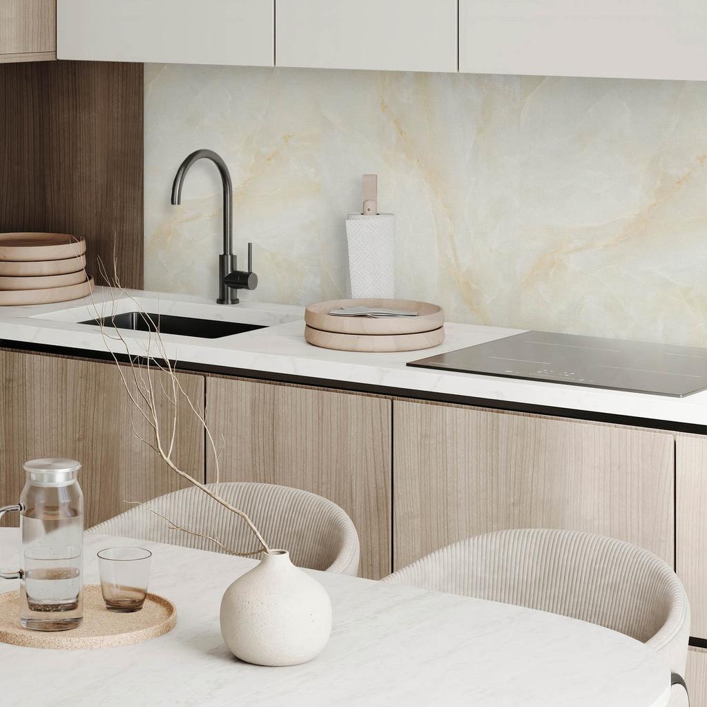 Self-Adhesive Vinyl Panel - Office Wall Decoration 100x50 cm Elegant Marble Pattern