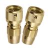 2pcs Brass Quick Connectors Water Hose Quick Connect Fittings for Expandable Garden Hose & Water Hose Repair Adaptor