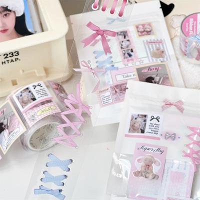 Dievčenský Scrapbooking Journal DIY PET Nálepka Roztomilé srdiečko Materiál v štýle baletu Nálepka Roll Krásna dekorácia na fotografickú kartu Kpop