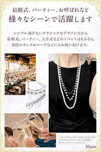 Mare Lange Perlenkette für Damen, Stilvolles Gold-Accessoire, Perfekt für Hochzeiten, Partys, Einweihungsfeiern, Abschlussfeiern und Andere Formelle Anlässe