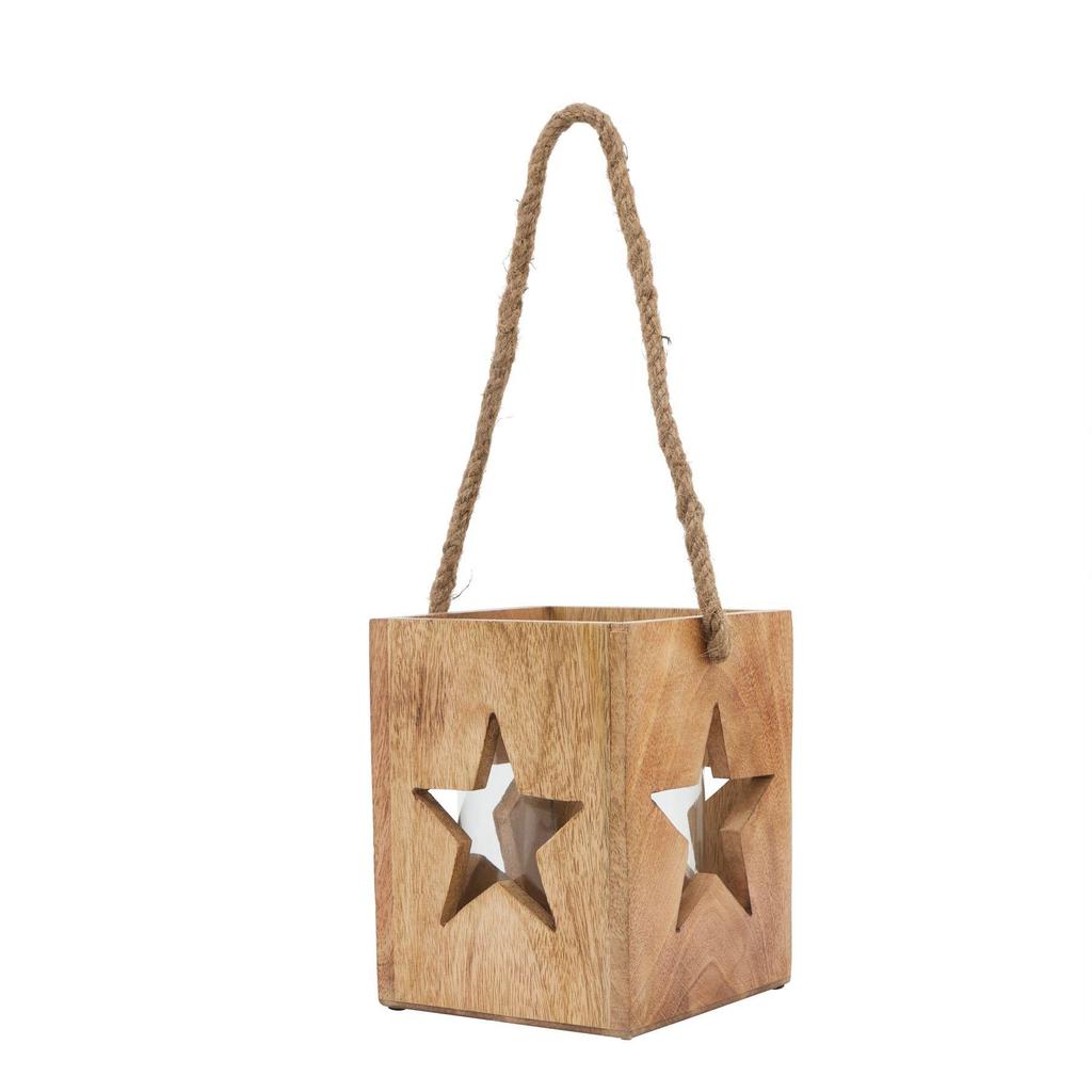 Hill Interiors Wooden Star Tealight Holder