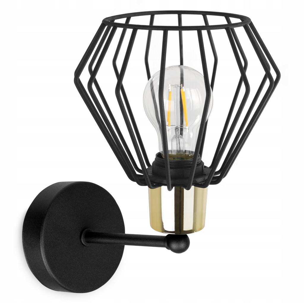 WALL LAMP, SQUARE LAMP, METAL LAMP, WIRE, LED