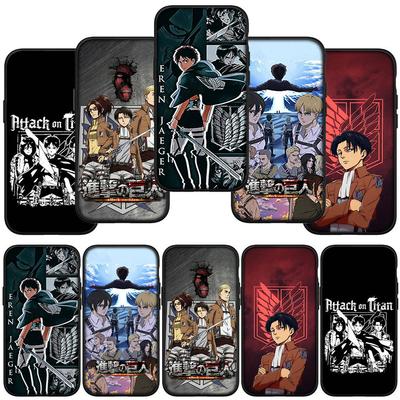 Capa de Celular para Samsung Galaxy S25 S24 S23 iPhone 16 15 Xiaomi Redmi Note 14 13 12 16E X 11 Pro Max Moto Huawei Attack On Titan Eren Jaeger Anime Capa