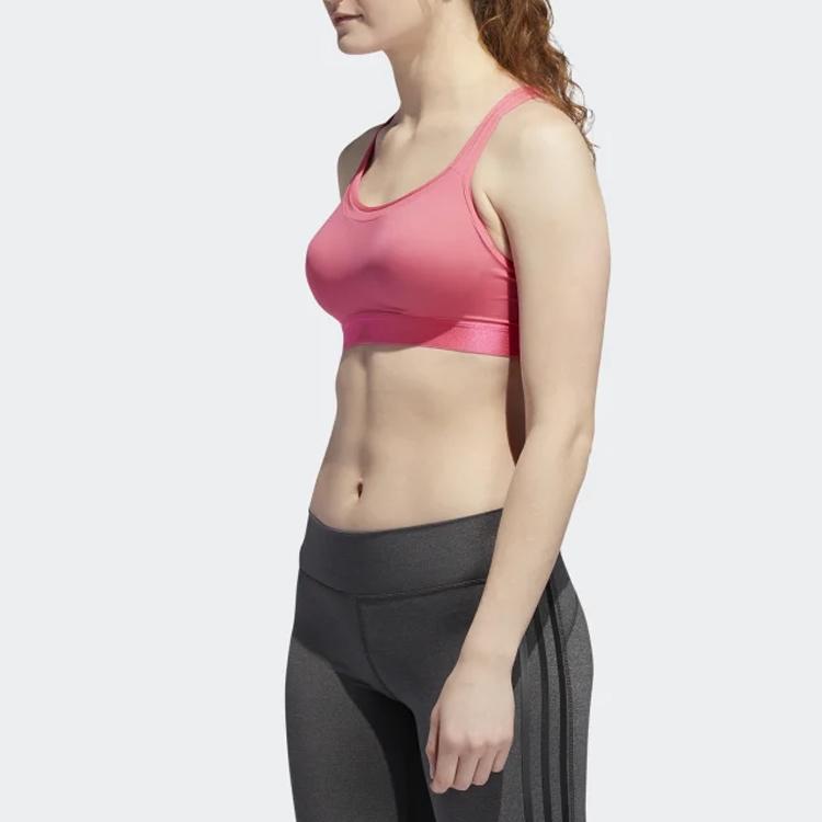 Adidas Solid Color Crossback Sports Bra Women Underwear Pink EA3389