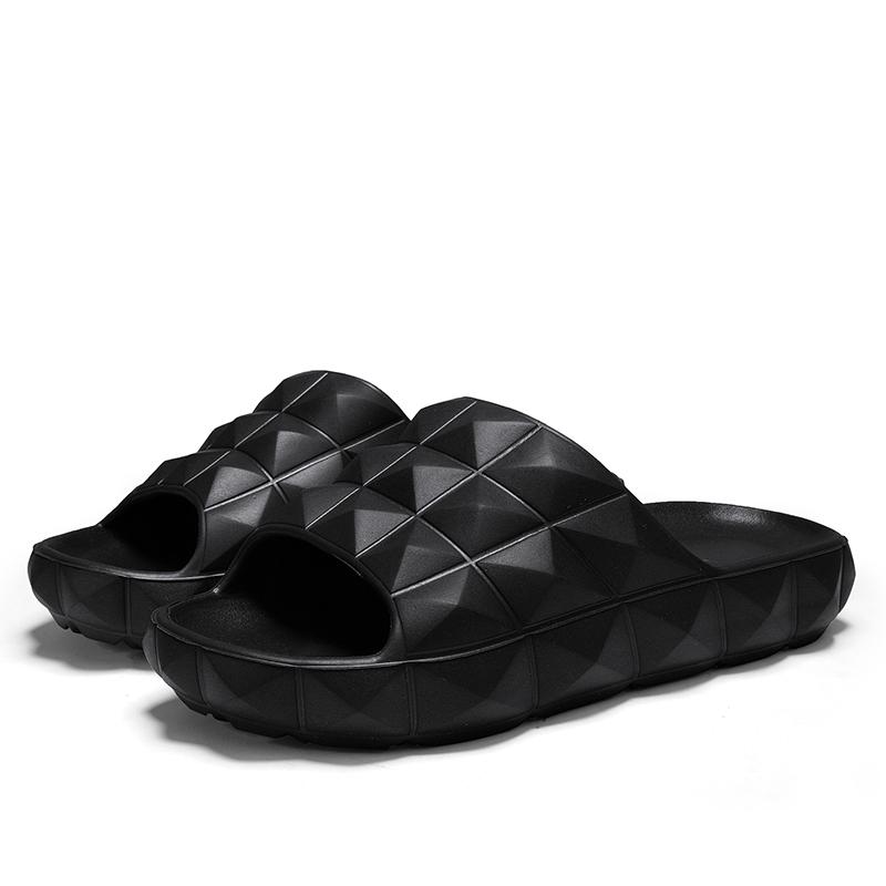 New 2024 Men's Summer Slippers Anti-slip Thicken EVA Soft Slipper Outdoor Beach Men Slip-on Flats Shoes Size 45 Zapatos