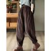 Corduroy  Autumn Winter Pants Casual High Waist Warm Women Pantalones Vintage Ankle-length Jogger Fashion Trousers