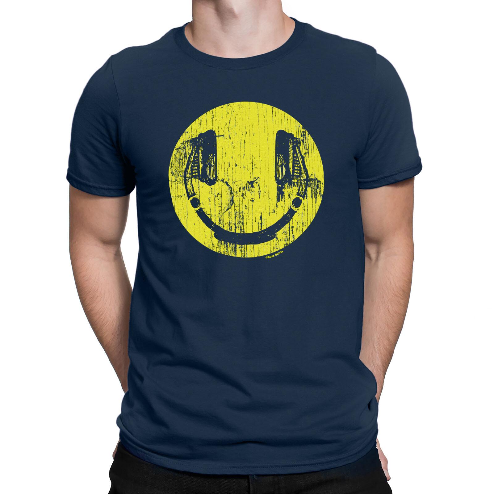 HEADPHONES FACE Mens T-Shirt Mens Womens Tees Top Music DJ Clubbing Fun Festival Tee Eco Gift 3XL
