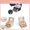 Style Hard Jewelry Box With Multiple Layers And Lock For Earrings And Rings