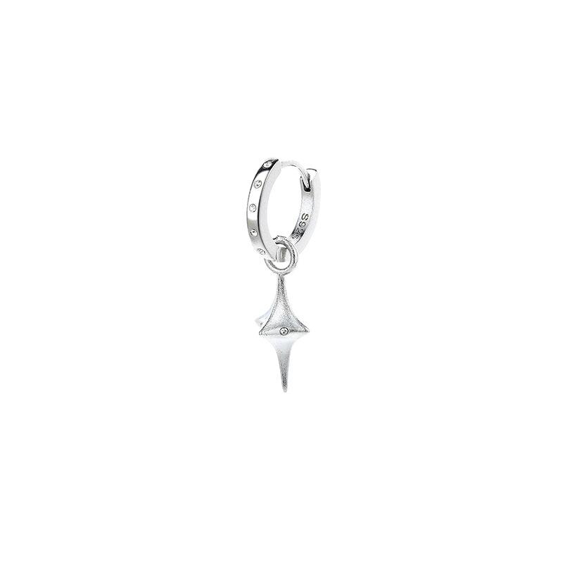 Three-Dimensional Design Cross Star Ear Buckle Earrings Multi-Wear Method Fashion Matte Planet Diamond Earrings