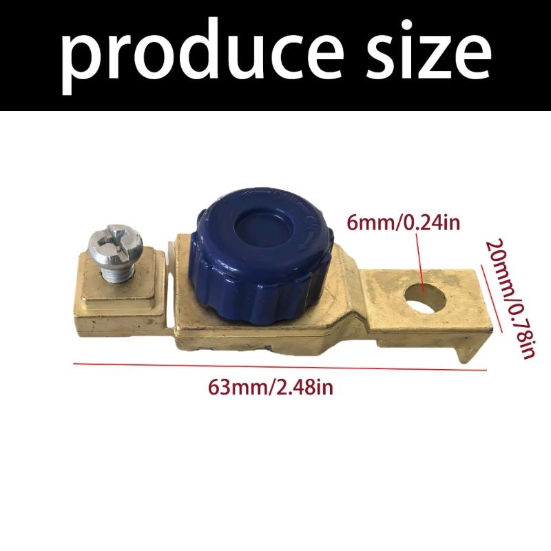 12V Battery Disconnect Knob Switches Metal Construction Battery Isolator Switches For Motorcycles And Marine Use
