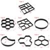 Plastic Stone Road Paving Variety Shapes Lawn Decoration DIY Garden Path Beton Brick Maker Concrete Molds Cement Mould