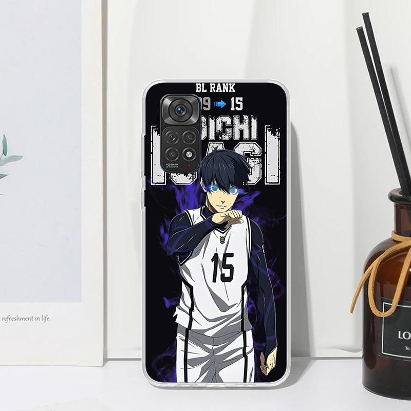 Blue Lock Isagi Yoichi Phone Case For Xiaomi Redmi Note 15 13 14S 14 Pro Plus 12S 11S 10S 12 11E 10 11T Art Fundas Back Cover Re